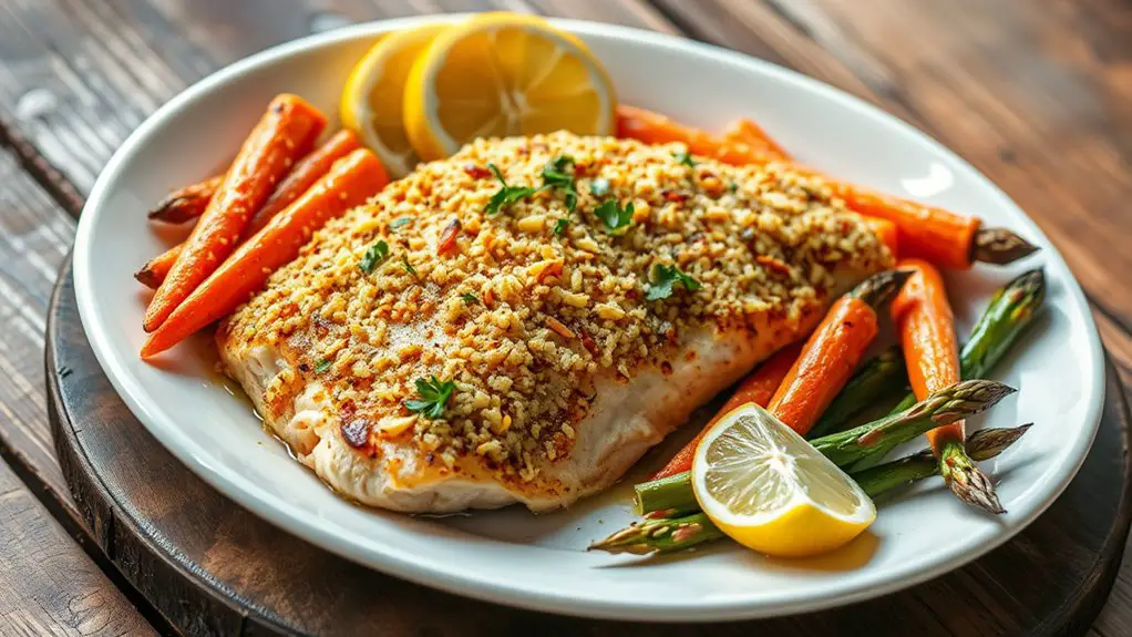 crispy parmesan trout fillets