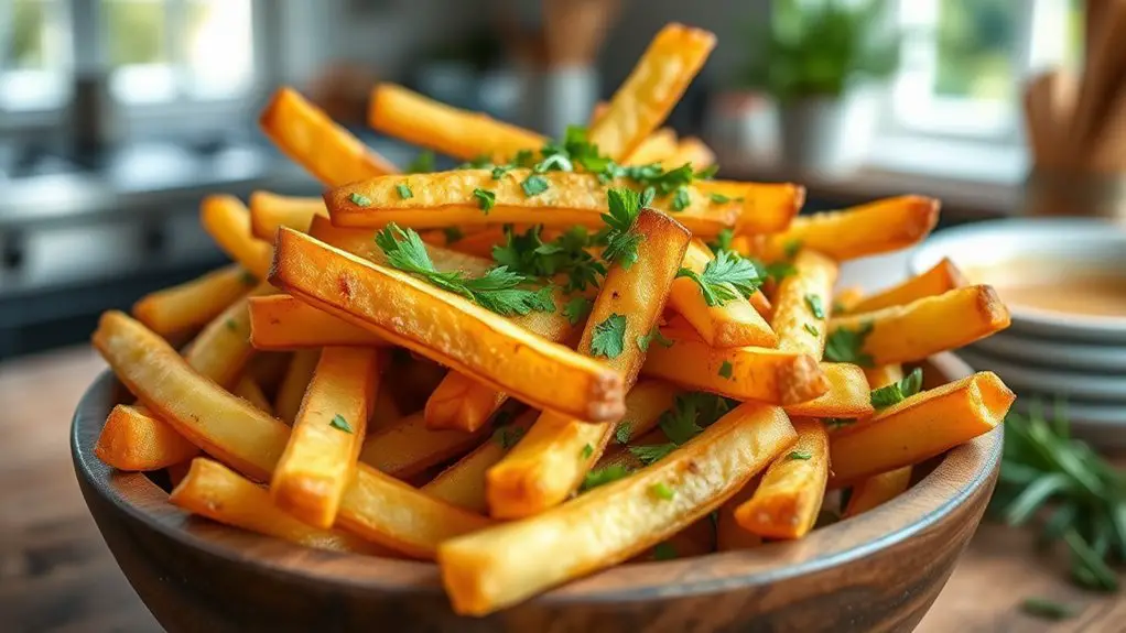 crispy seasoned air fried fries