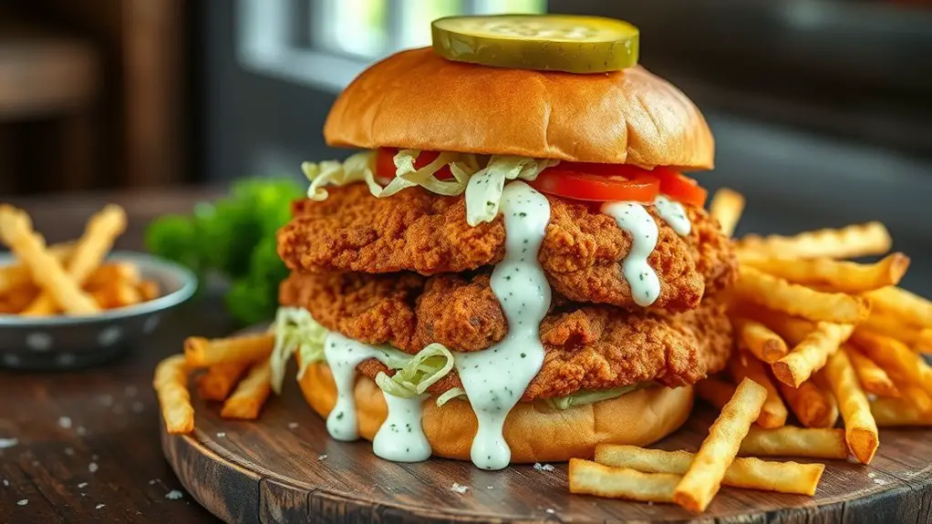 crispy southern chicken sandwich