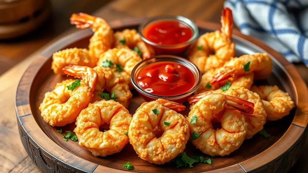 crispy southern style shrimp dish