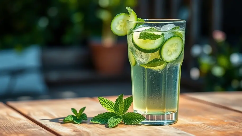 cucumber mint beverage recipe