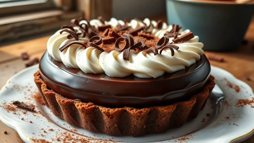 decadent chocolate silk pie