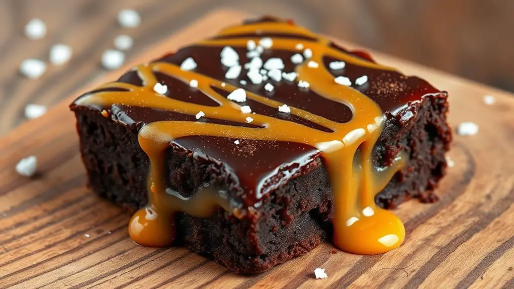 decadent salted caramel brownies