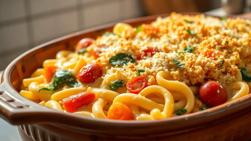 delicious baked vegetable pasta