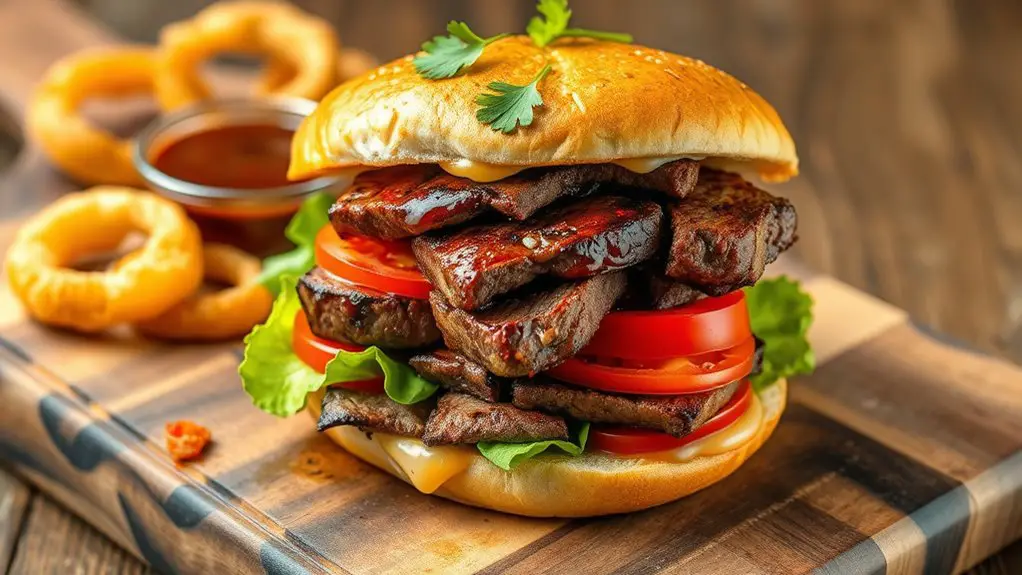 delicious bbq steak sandwiches