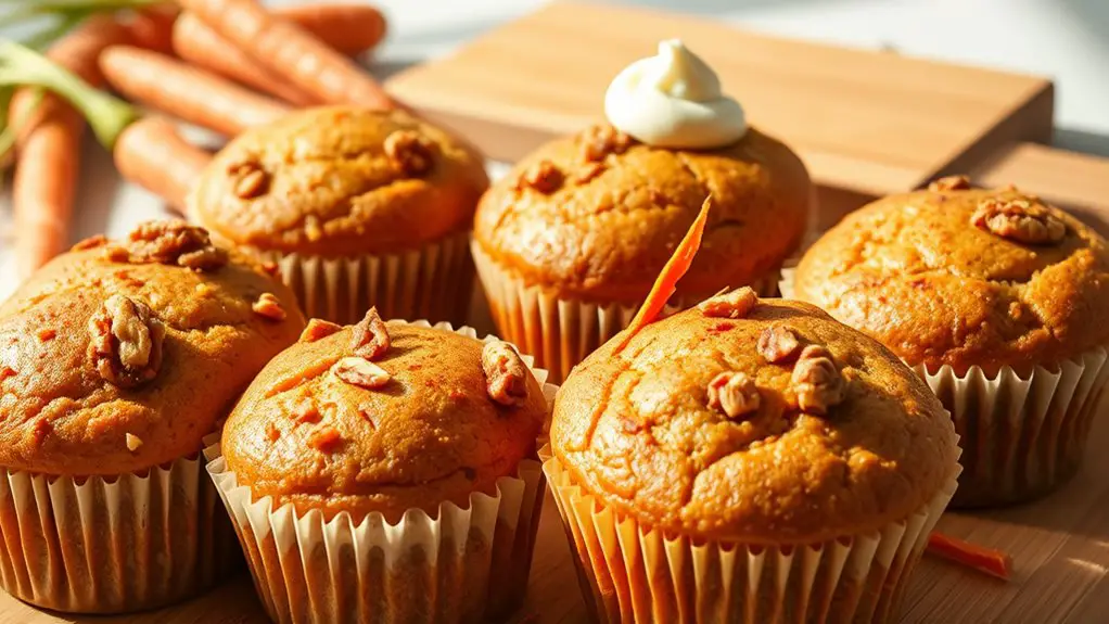 delicious carrot cake muffins