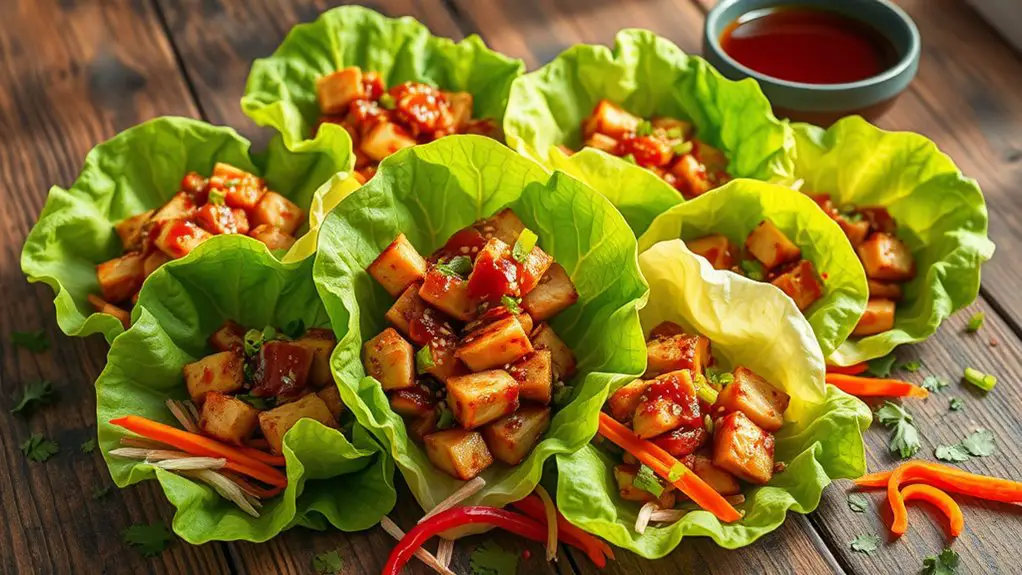 delicious chicken lettuce wraps