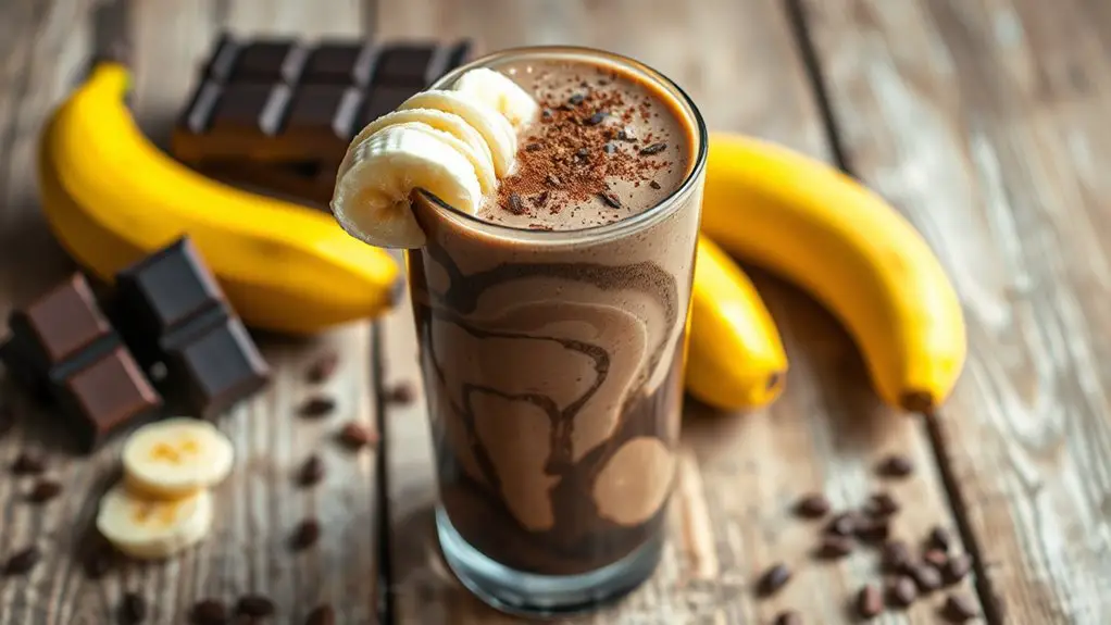 delicious chocolate banana dessert