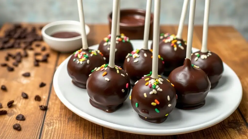 delicious chocolate cake pops