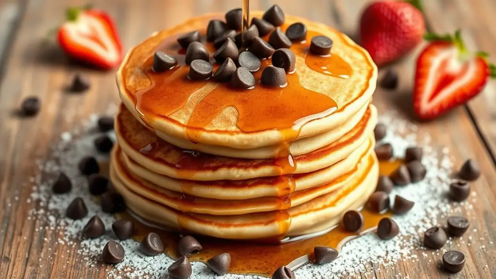 delicious chocolate chip pancakes