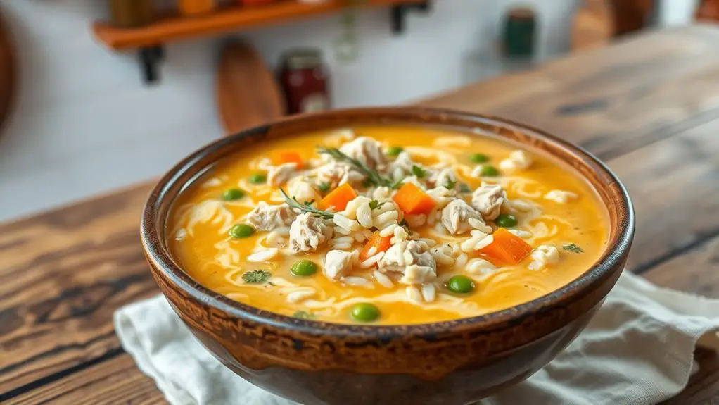 delicious creamy chicken soup