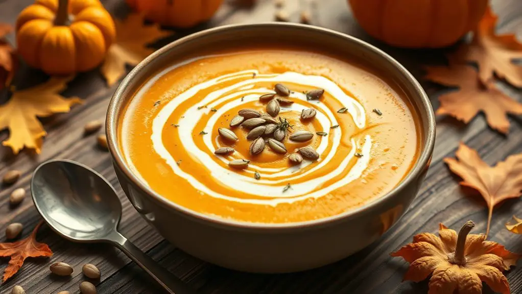 delicious creamy pumpkin soup