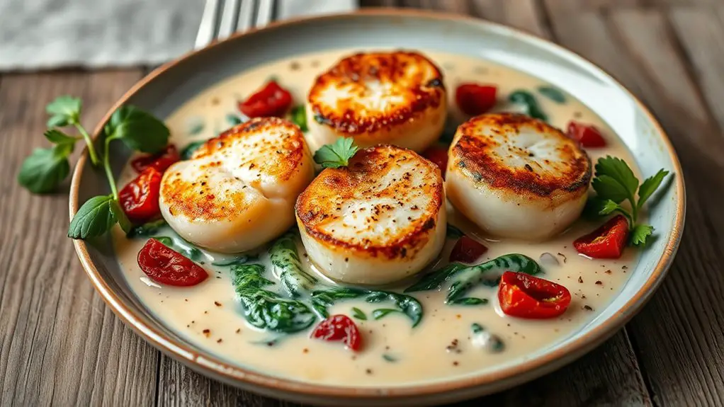 delicious creamy scallop dish