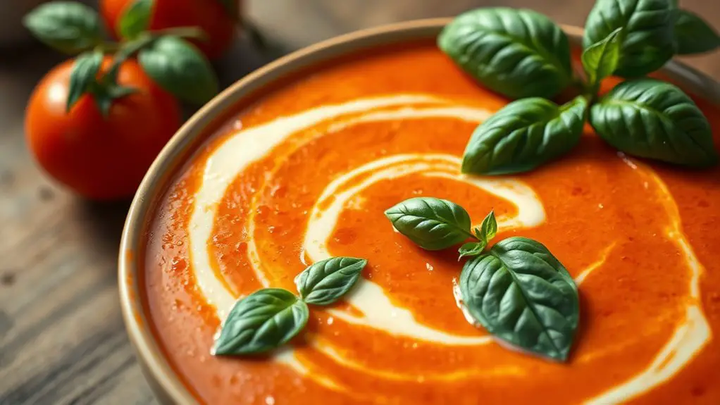 delicious creamy tomato soup