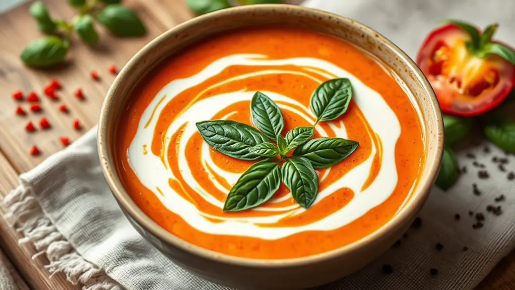 delicious creamy tomato soup