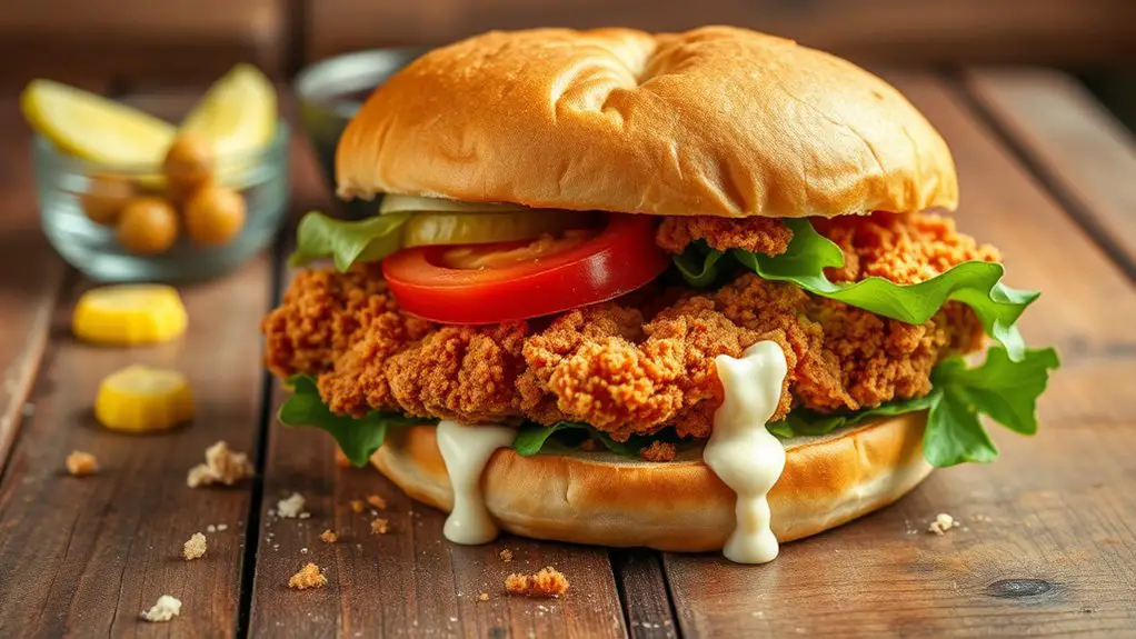 delicious crispy chicken sandwich