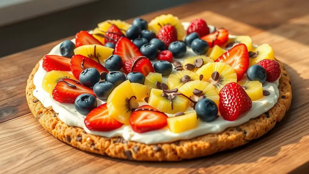 delicious dessert pizza creation