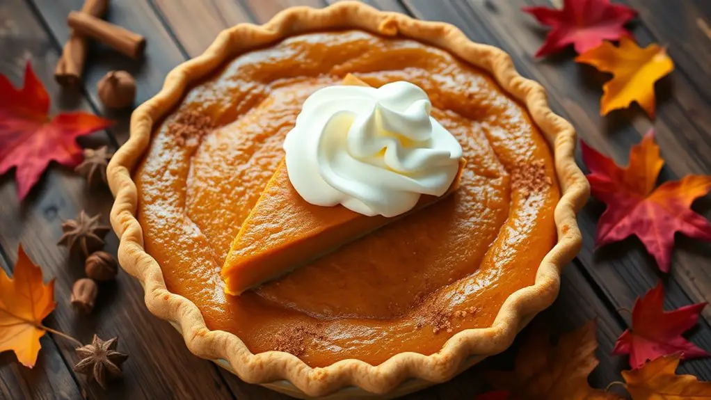 delicious homemade pumpkin pie