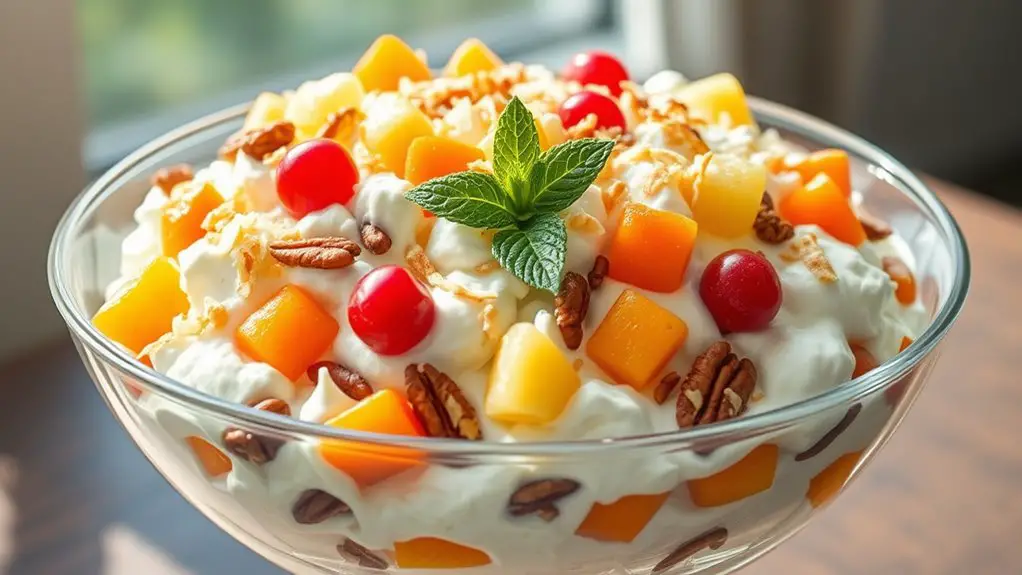 delicious nutty fruit salad