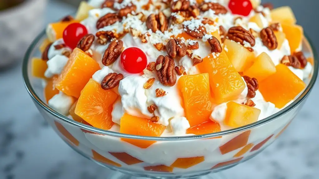 delicious nutty fruit salad