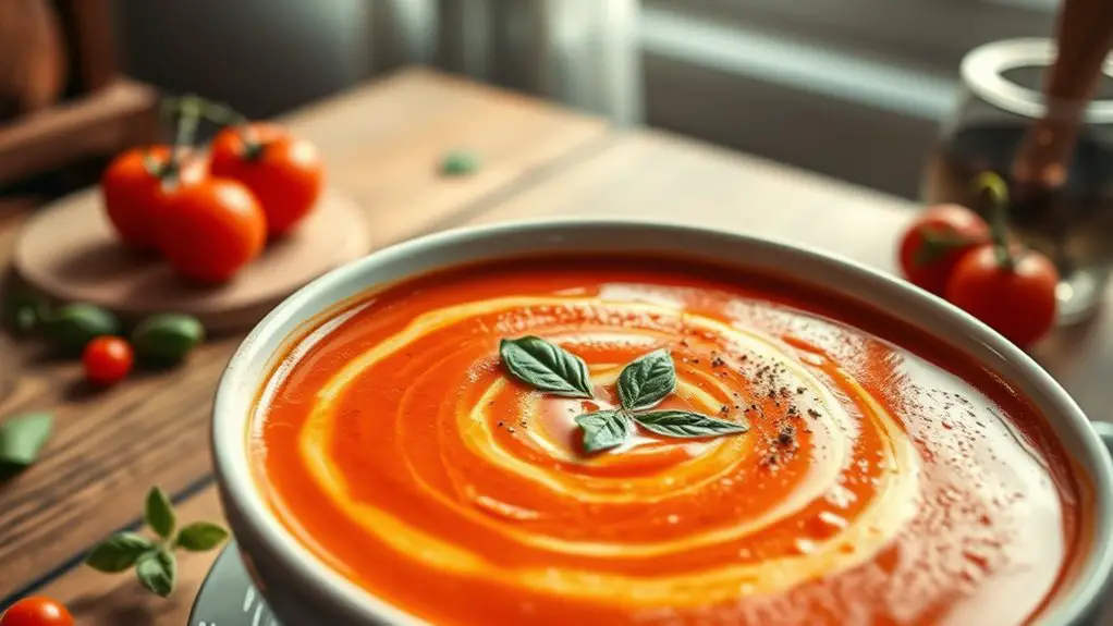 delicious smooth tomato soup