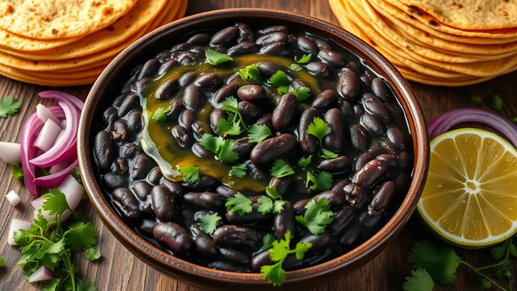 delicious vegetarian black beans