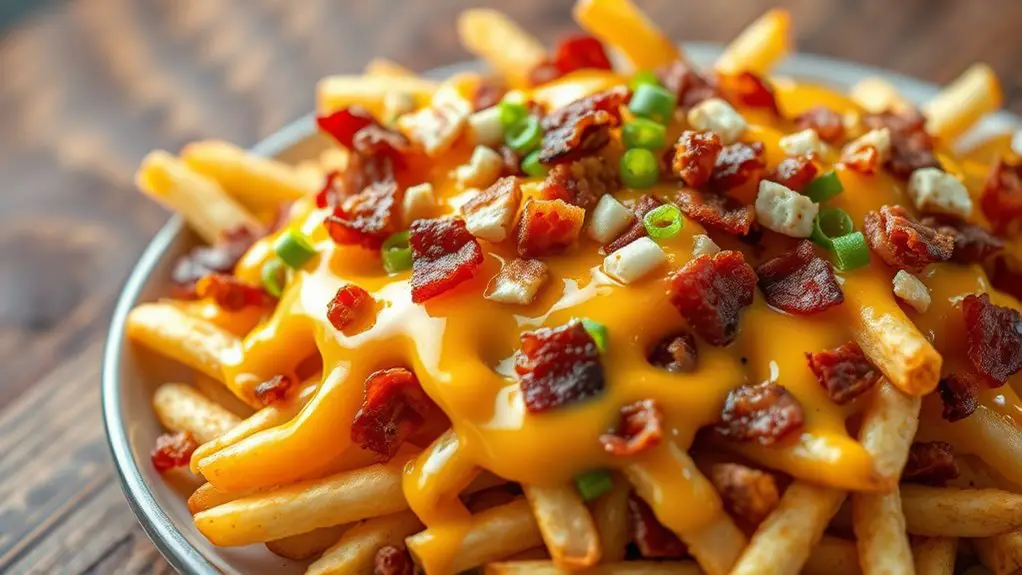 deliciously cheesy loaded fries