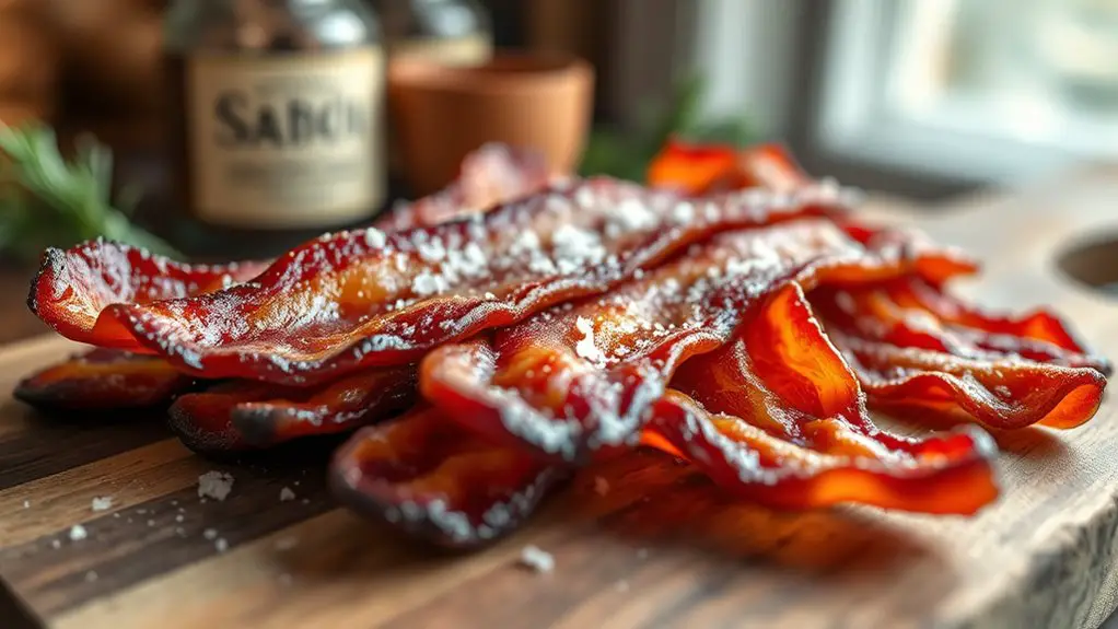 deliciously glazed bacon treat