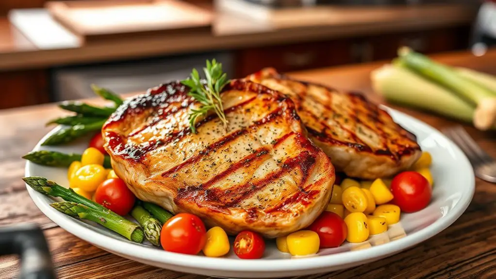 deliciously seasoned pork chops