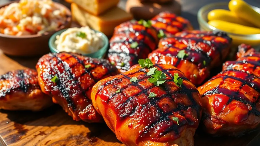 deliciously smoky grilled chicken