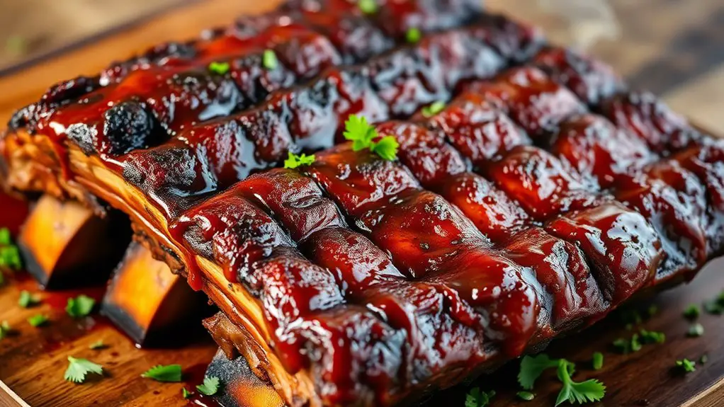 deliciously tender smoked ribs