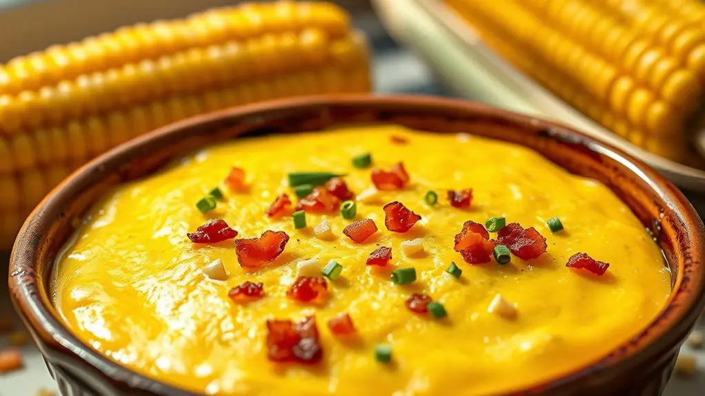 deliciously unique corn pudding