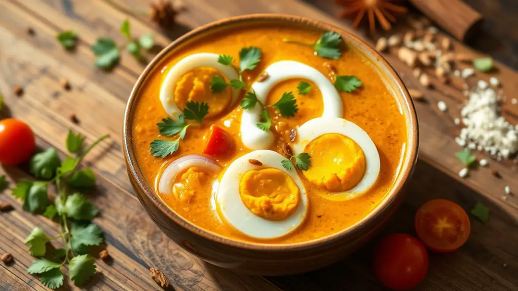 eggs in spicy sauce