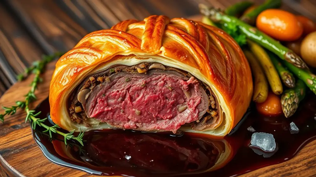 elegant beef pastry dish