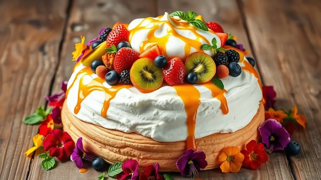 elegant meringue dessert masterpiece