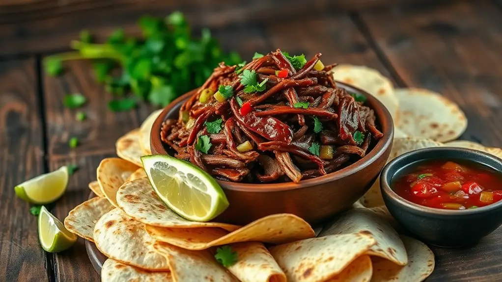 flavorful smoky shredded pork