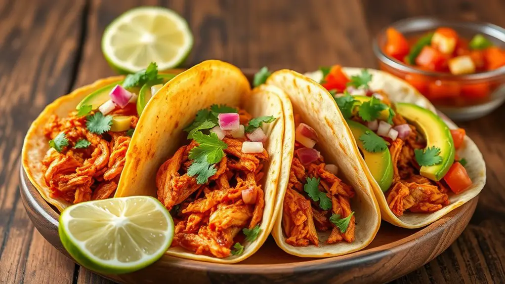 flavorful spicy chicken tacos