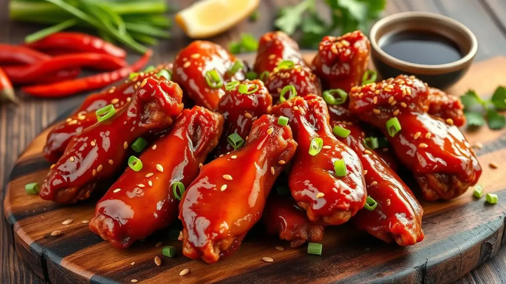 flavorful spicy chicken wings