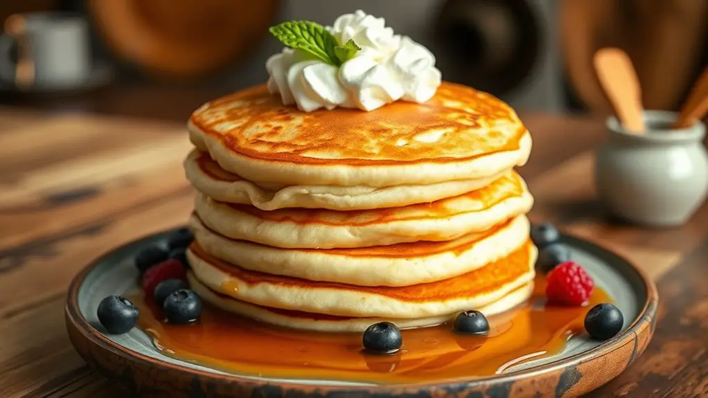 fluffy delicious buttermilk pancakes