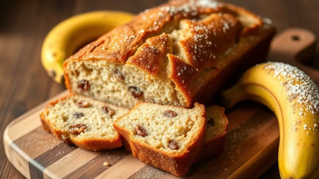 fluffy gluten free banana bread