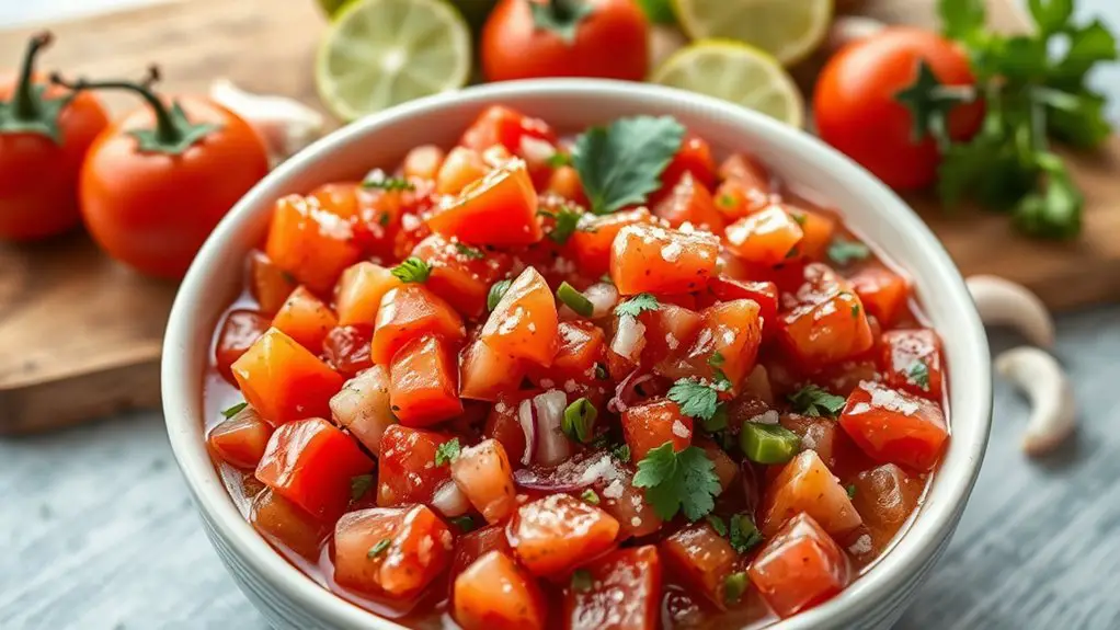 fresh flavorful tomato salsa