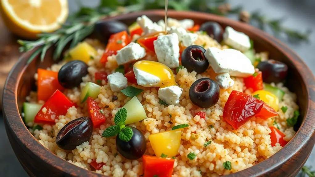 fresh mediterranean couscous salad