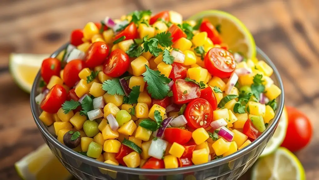 fresh vibrant corn dish