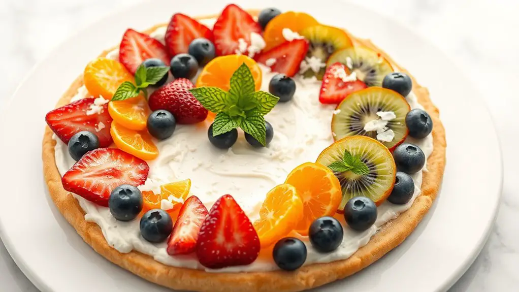 fruit topped cookie dessert