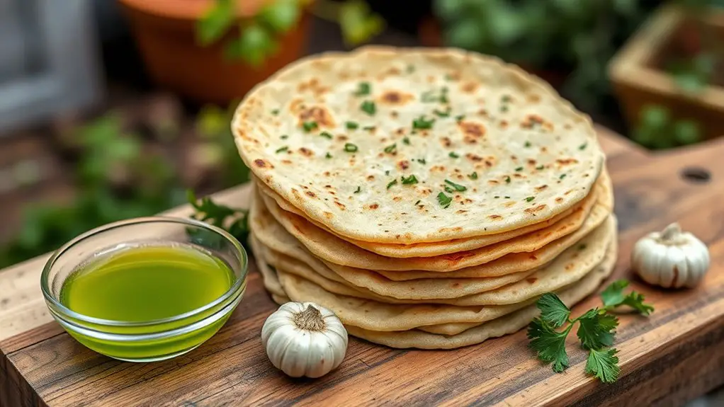 garlic and herb tortillas