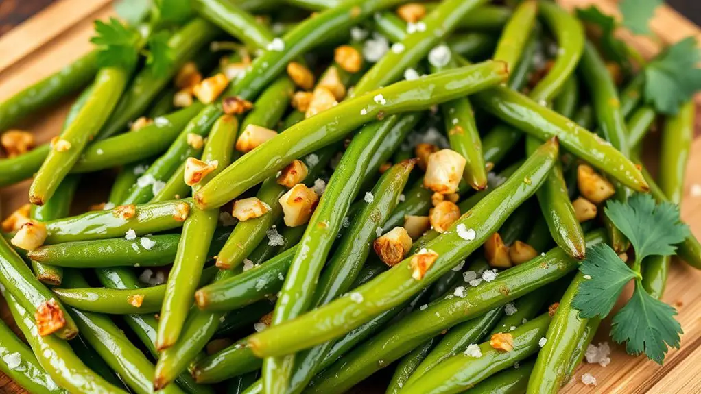 garlic buttered green beans