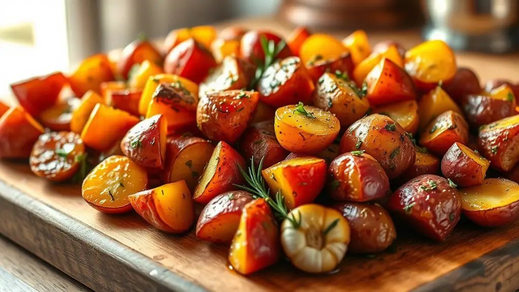 garlic herb roasted potatoes