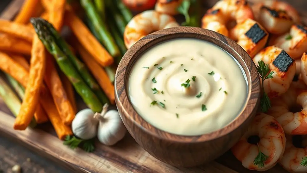 garlic infused creamy dip