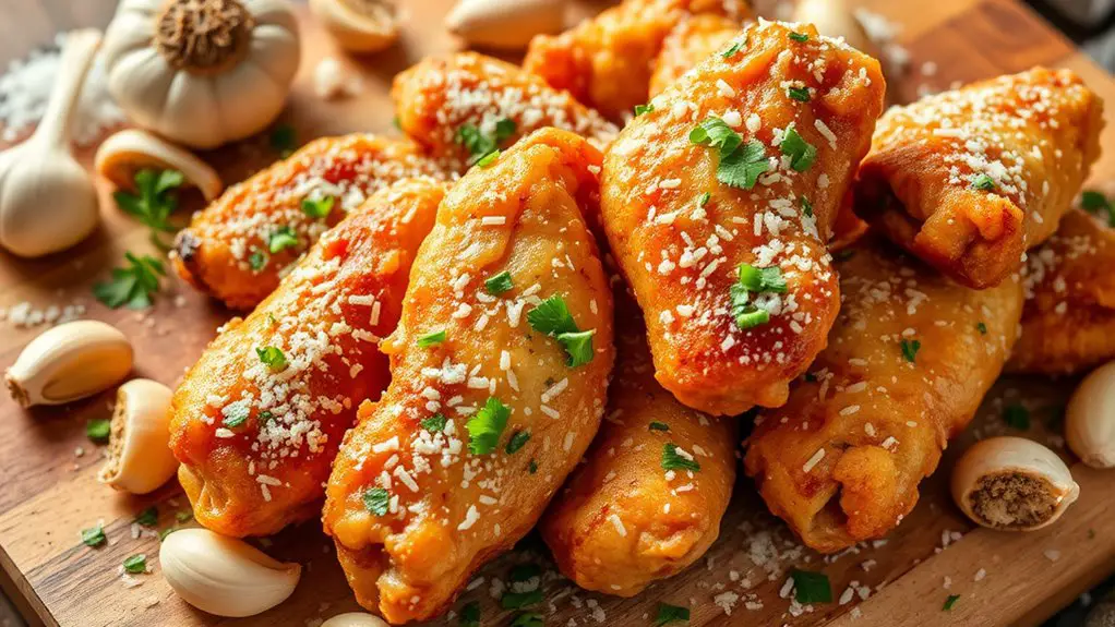 garlic parmesan chicken wings