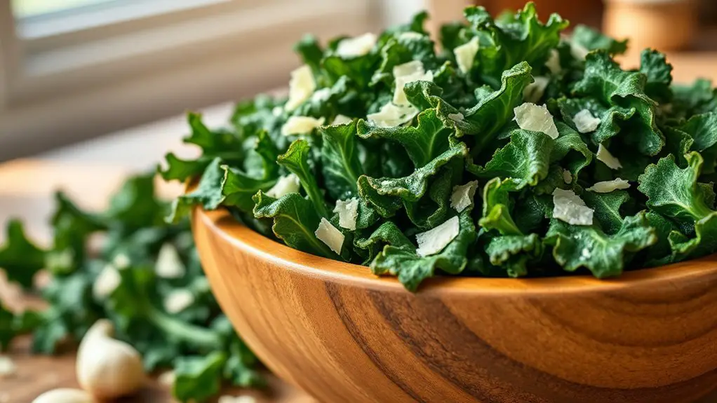 garlic parmesan kale chips